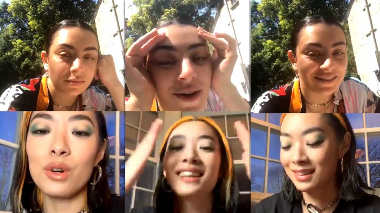 Charli XCX's Instagram Live Stream from April 2nd 2020.