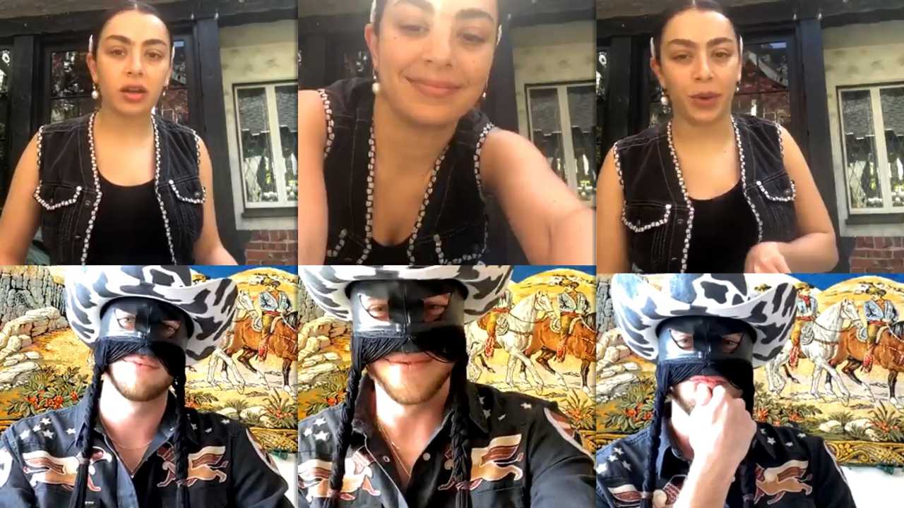 Charli XCX's Instagram Live Stream from April 3rd 2020.