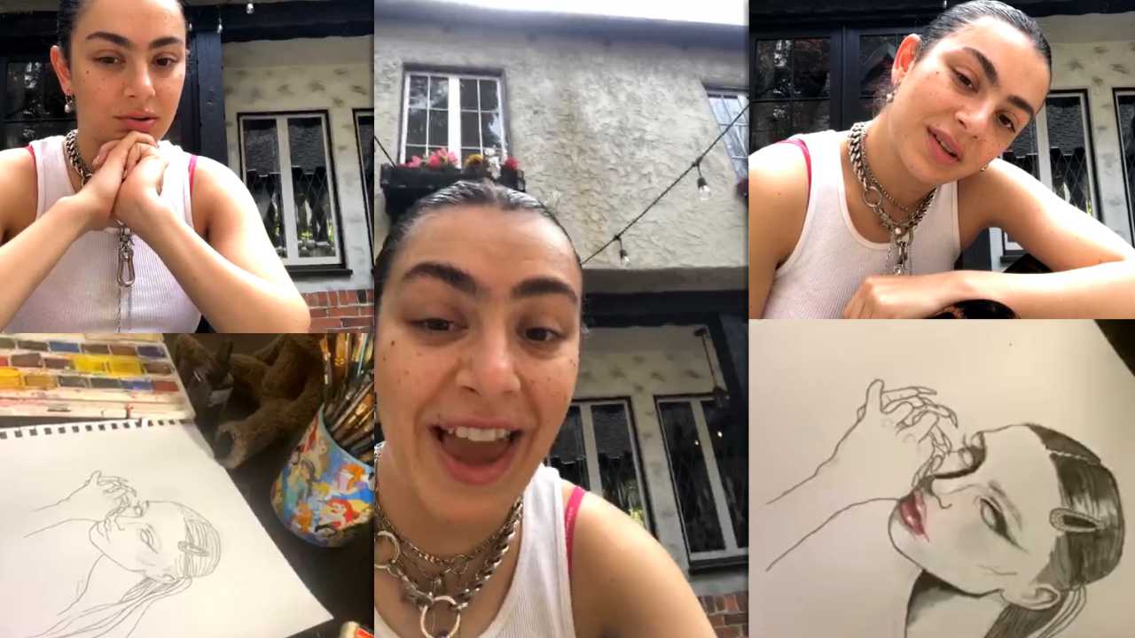 Charli XCX's Instagram Live Stream from March 31th 2020.