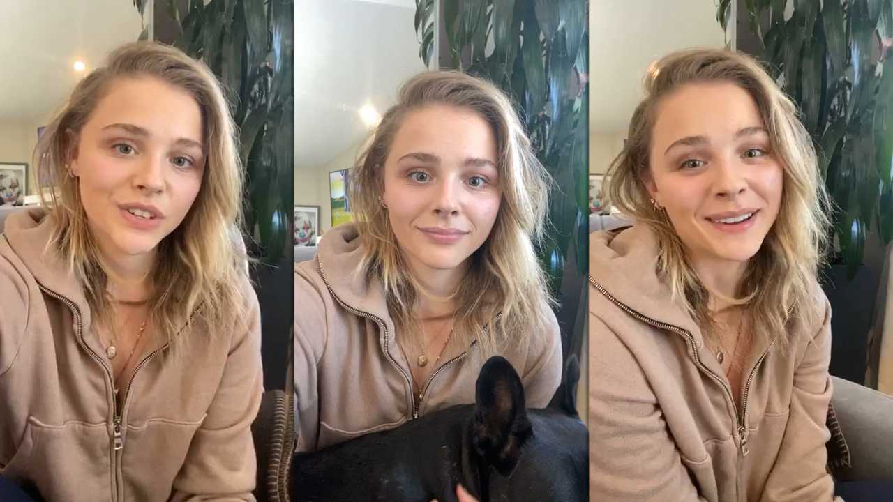 Chloë Grace Moretz's Instagram Live Stream from April 15th 2020.