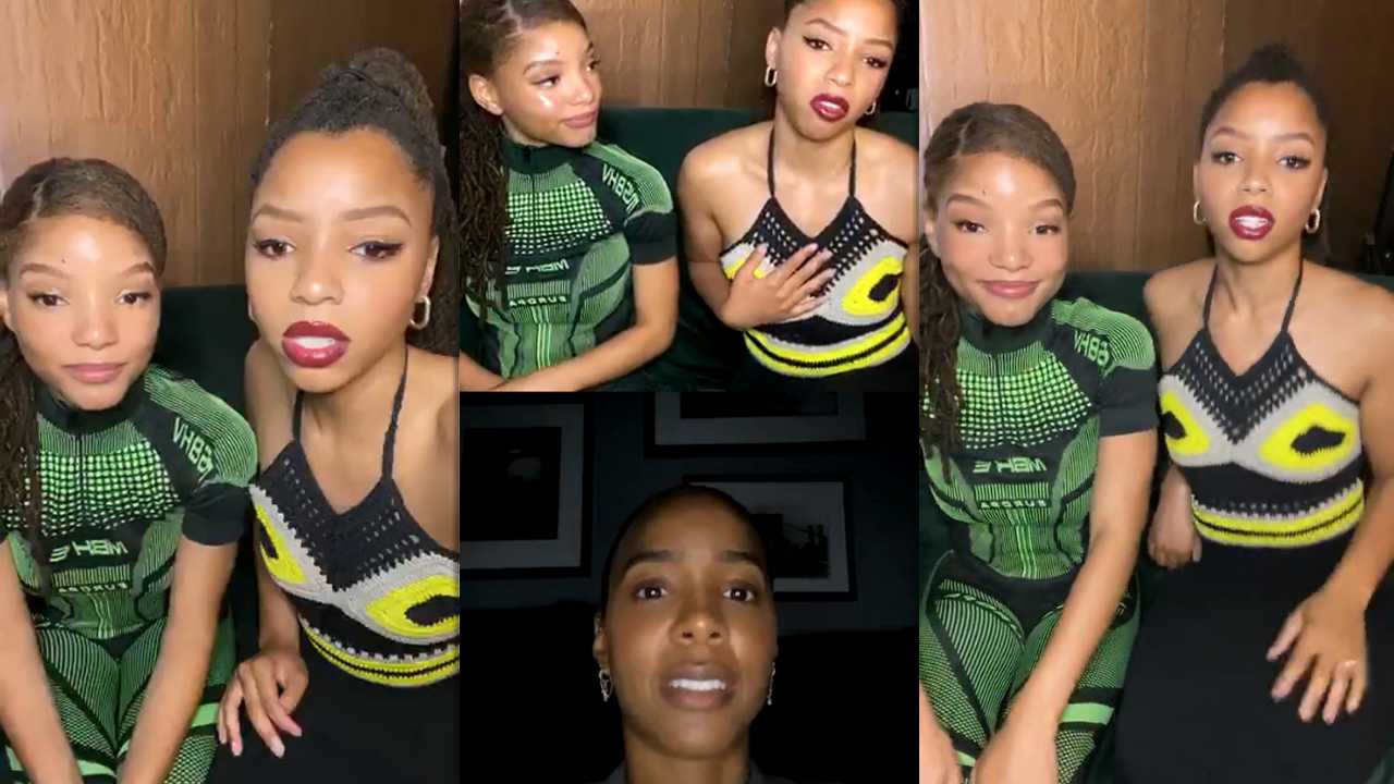 Chloe X Halle Instagram Live Stream 23 April Ig Live S Tv