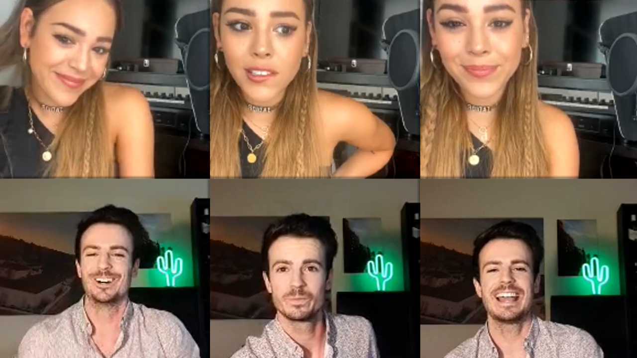 Danna Paola's Instagram Live Stream from April 17th 2020.