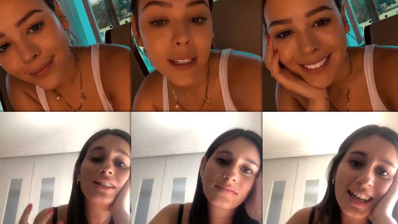 Danna Paola's Instagram Live Stream from April 2nd 2020.