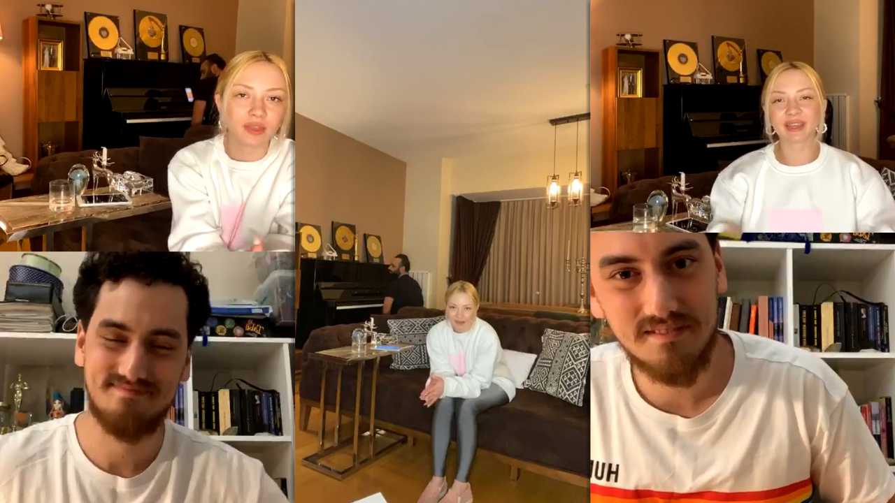 Ece Seçkin's Instagram Live Stream from March 31th 2020.