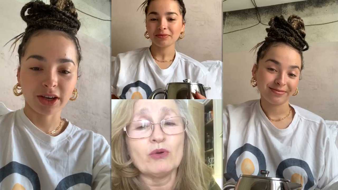 Ella Eyre's Instagram Live Stream from April 1st 2020.