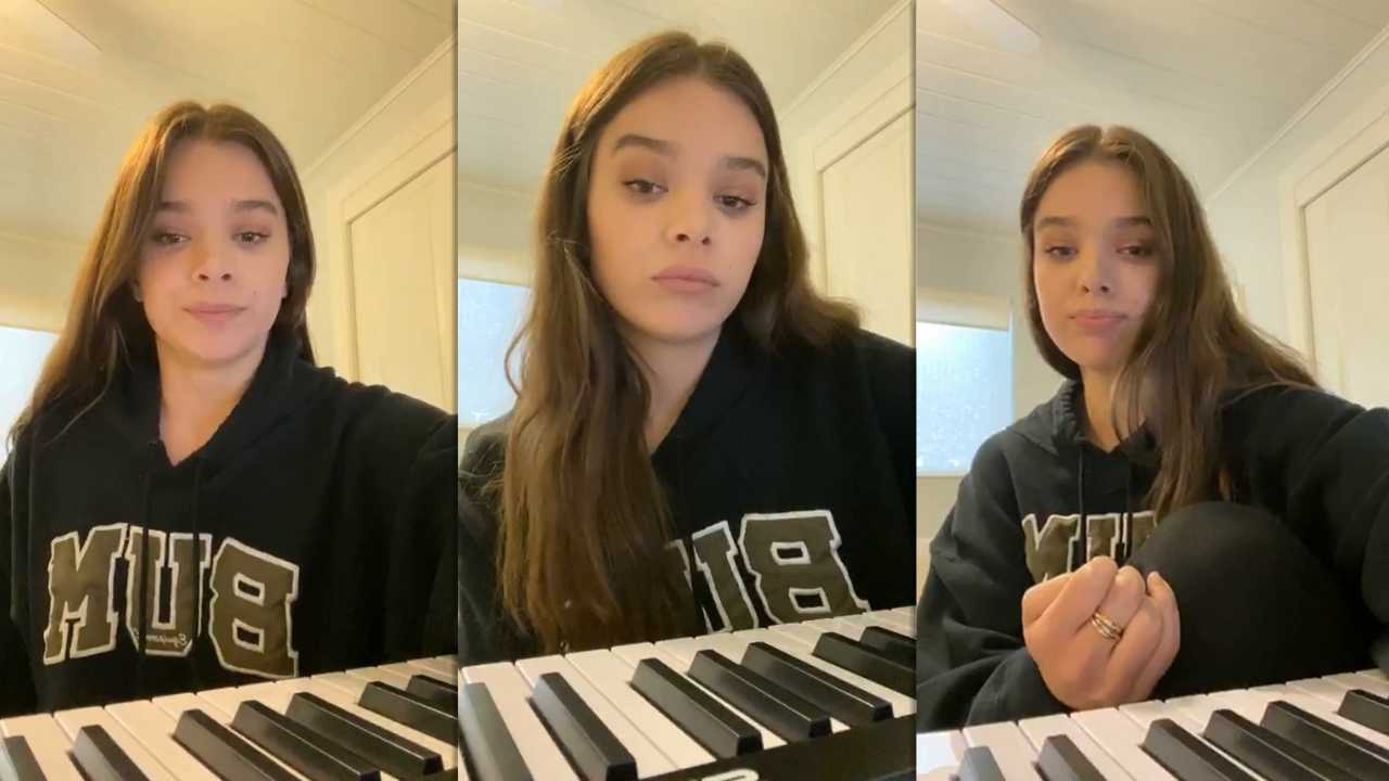 Hailee Steinfeld's Instagram Live Stream from April 13th 2020.