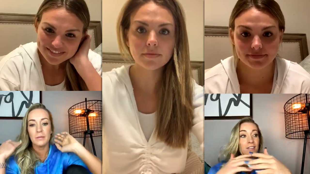 Hannah Brown's Instagram Live Stream from April 11th 2020.