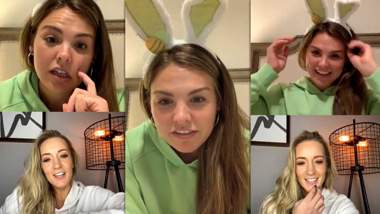 Hannah Brown's Instagram Live Stream from April 12th 2020.