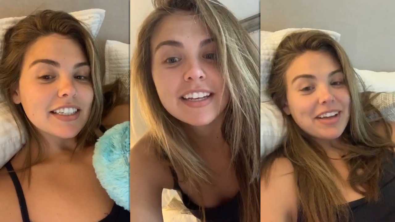 Hannah Brown's Instagram Live Stream from April 22th 2020.
