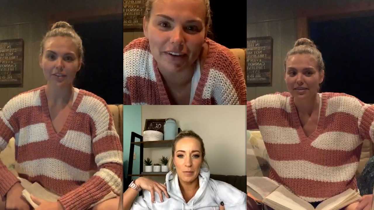 Hannah Brown's Instagram Live Stream from April 5th 2020.