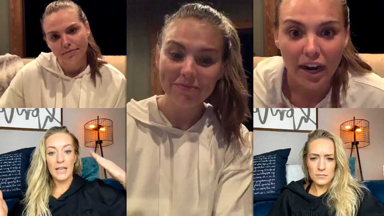 Hannah Brown's Instagram Live Stream from April 9th 2020.