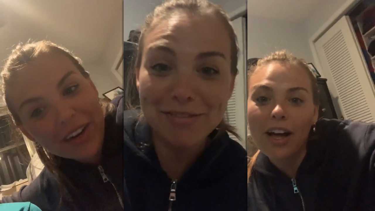 Hannah Brown's Instagram Live Stream from March 31th 2020.