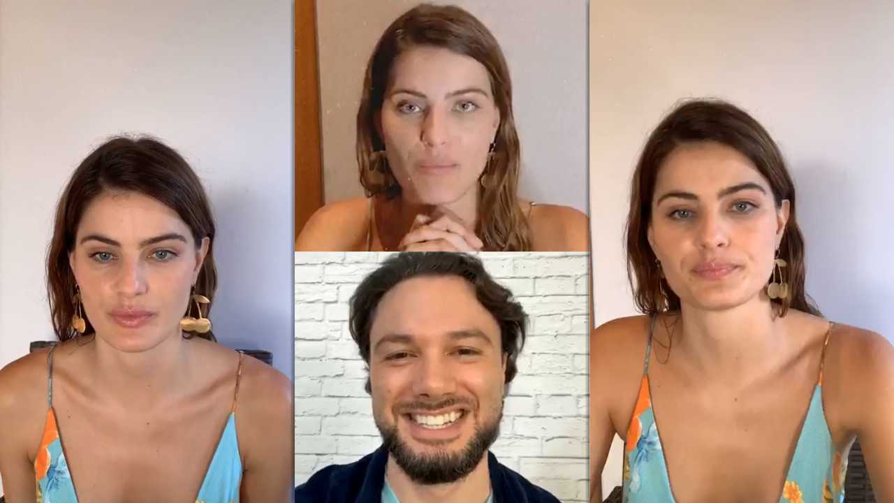 Isabeli Fontana's Instagram Live Stream from April 11th 2020.