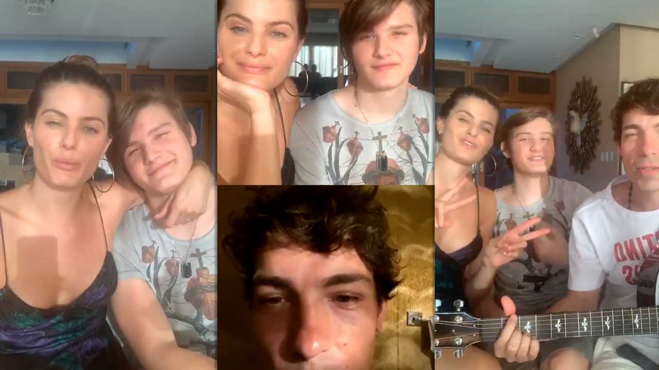 Isabeli Fontana's Instagram Live Stream from April 12th 2020.