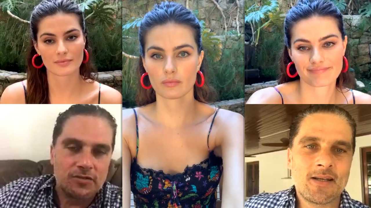 Isabeli Fontana's Instagram Live Stream from April 14th 2020.