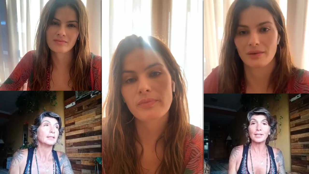 Isabeli Fontana's Instagram Live Stream from April 16th 2020.