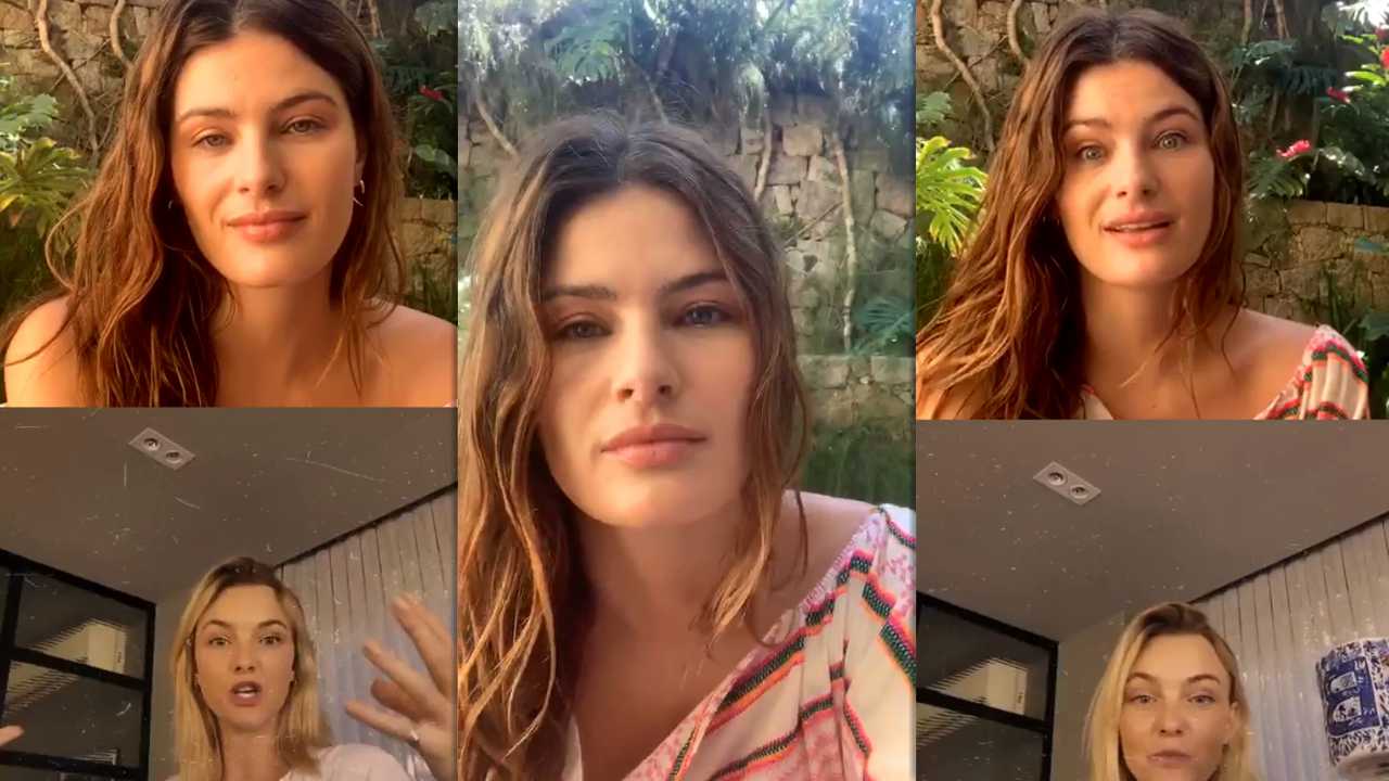 Isabeli Fontana's Instagram Live Stream from April 4th 2020.