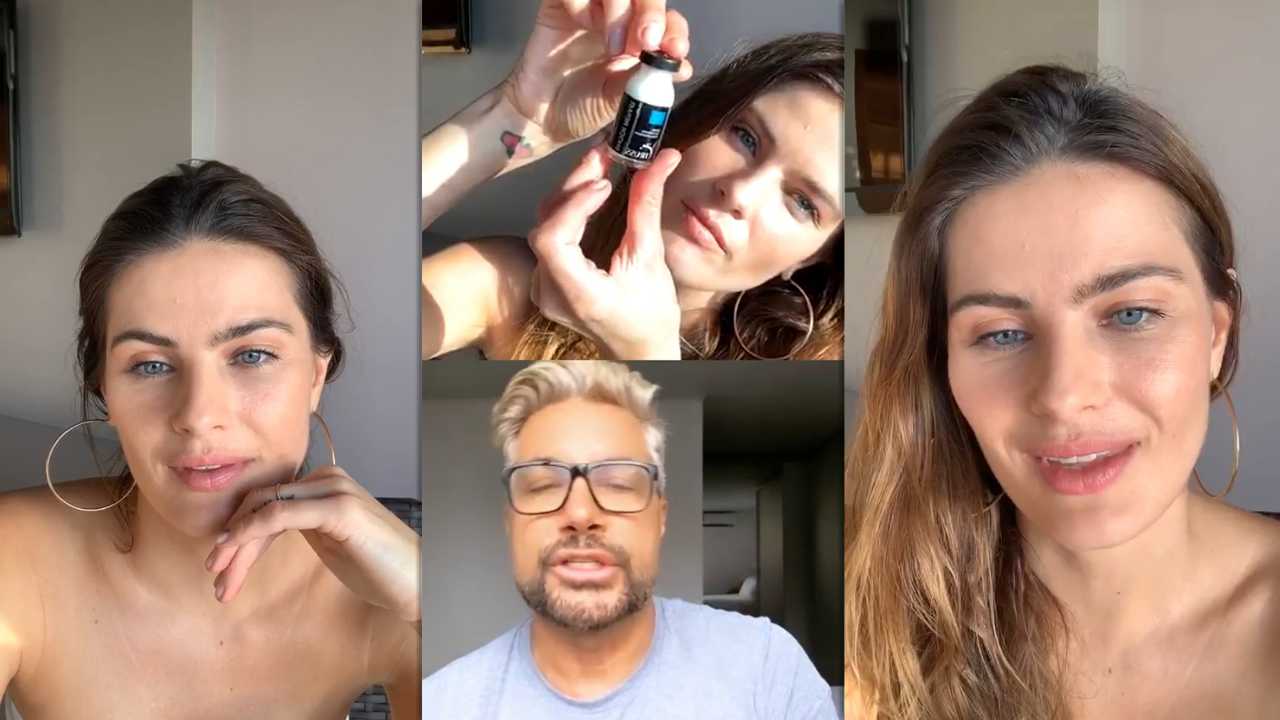 Isabeli Fontana's Instagram Live Stream from April 9th 2020.