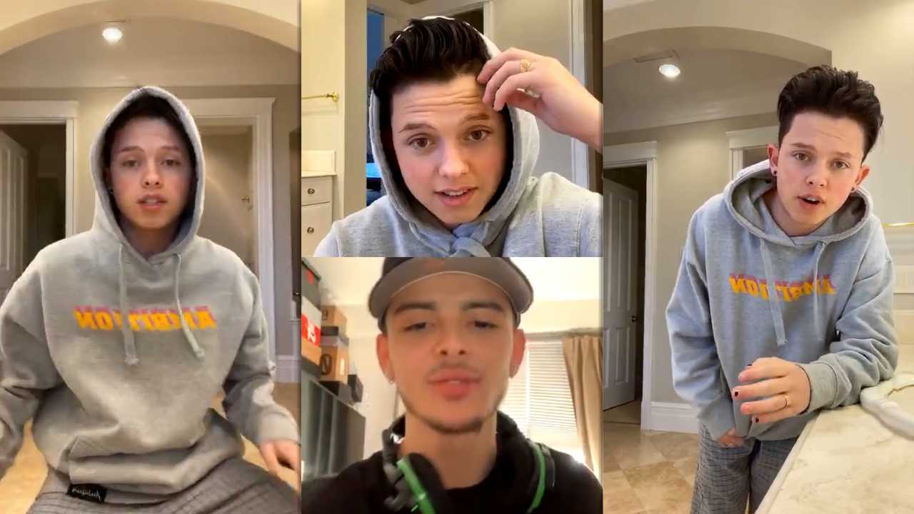 Jacob Sartorius Instagram Live Stream from April 1st 2020.