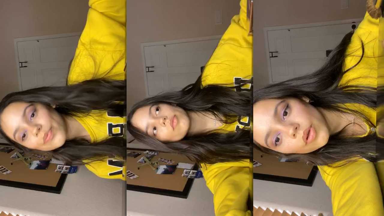 Jenna Ortega's Instagram Live Stream from April 13th 2020.