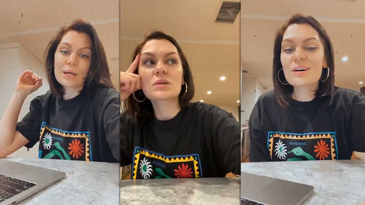 Jessie J's Instagram Live Stream from April 18th 2020.
