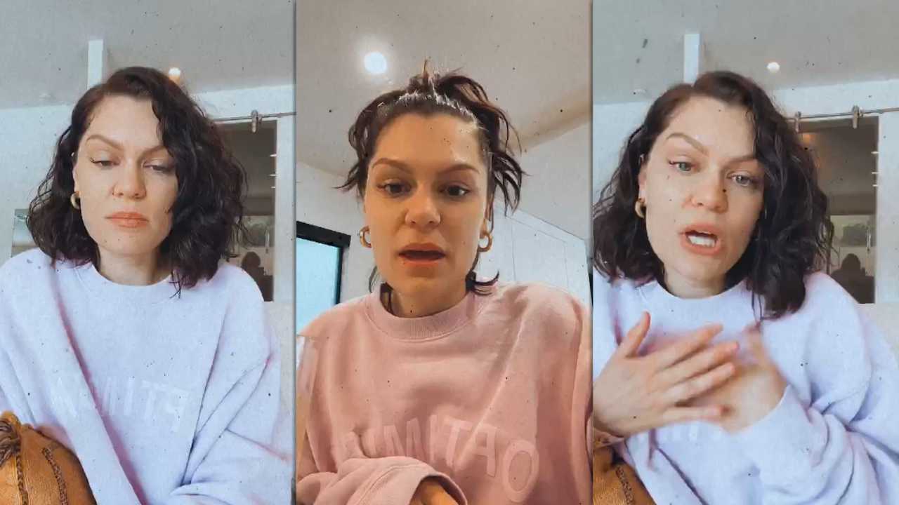 Jessie J's Instagram Live Stream from April 8th 2020.