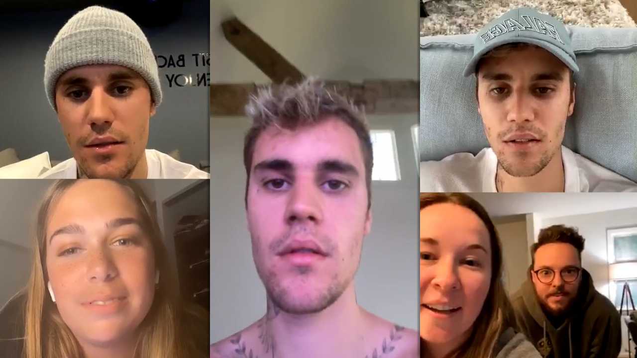 Justin Bieber's Instagram Live Stream from April 12th 2020.