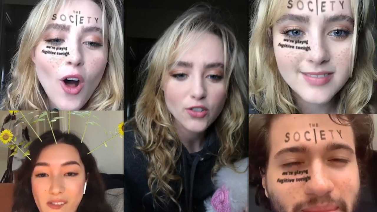 Kathryn Newton's Instagram Live Stream from April 9th 2020.