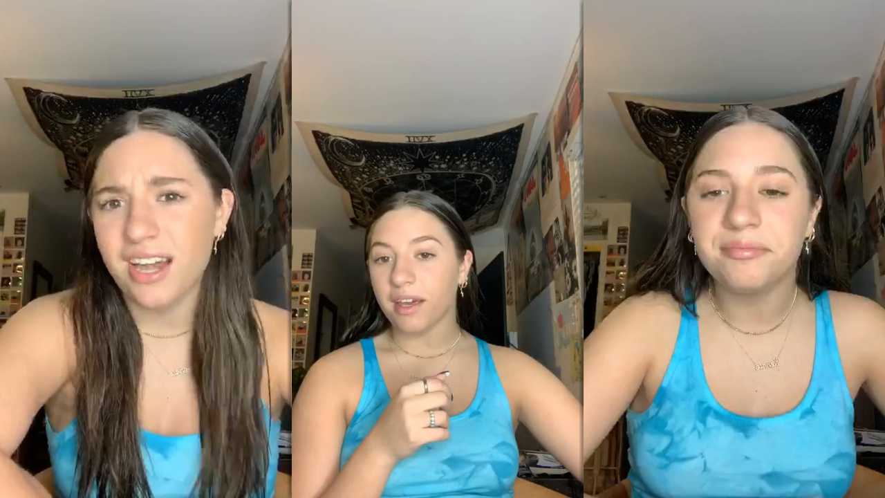 Mackenzie Ziegler's Instagram Live Stream from April 15th 2020.