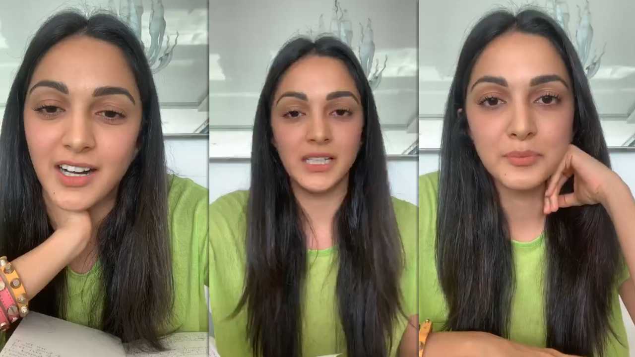 Kiara Advani's Instagram Live Stream from April 13th 2020.