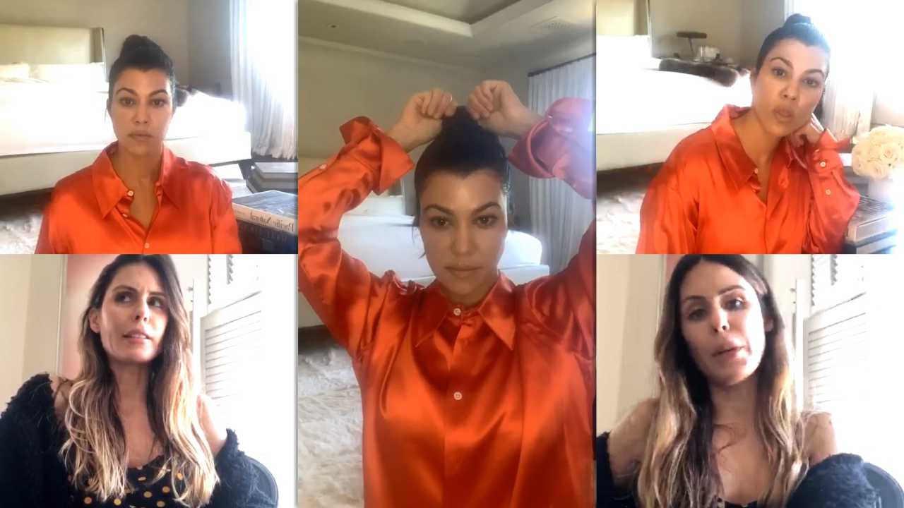 Kourtney Kardashian's Instagram Live Stream from April 15th 2020.