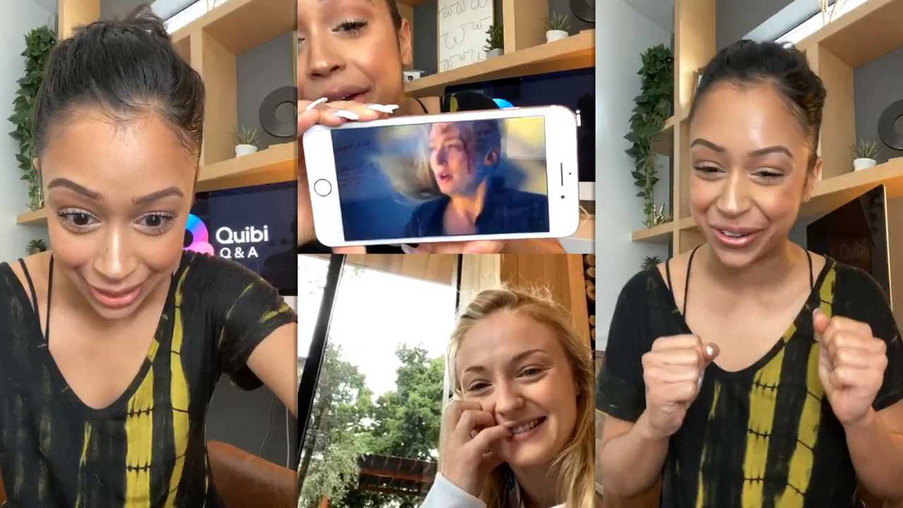 Liza Koshy's Instagram Live Stream with Sophie Turner from April 6th 2020.