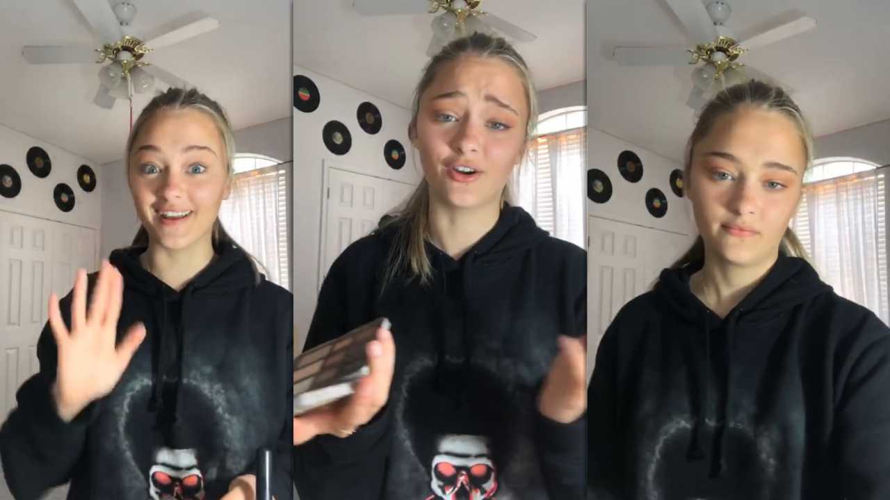 Lizzy Greene's Instagram Live Stream from April 14th 2020.