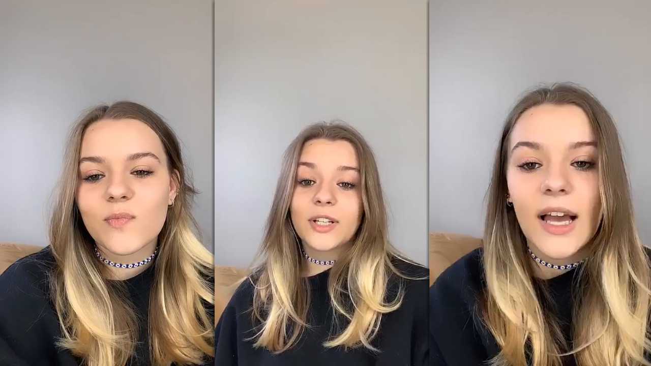 Maisy Stella's Instagram Live Stream from April 7th 2020.