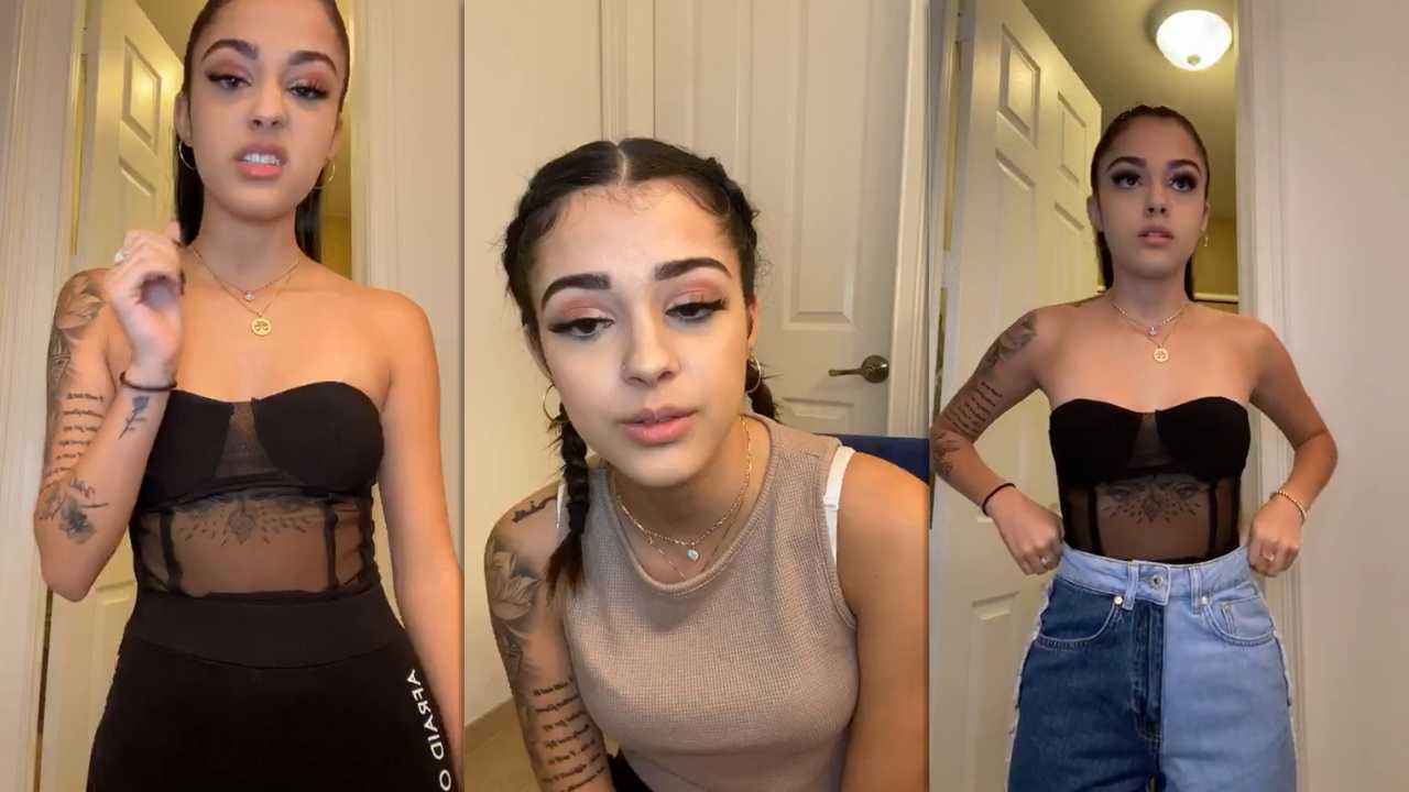 Malu Trevejo's Instagram Live Stream from April 5th 2020.