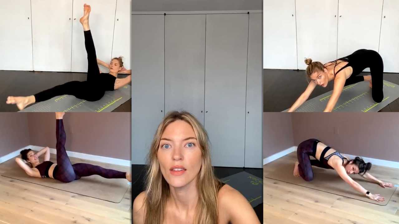 Martha Hunt's Instagram Live Stream from April 13th 2020.