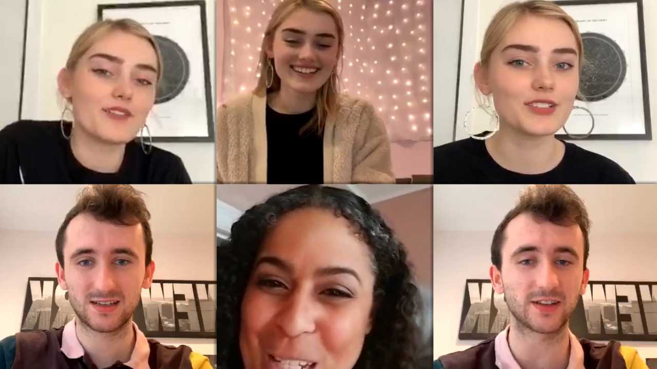 Meg Donnelly's Instagram Live Stream from April 17th 2020.