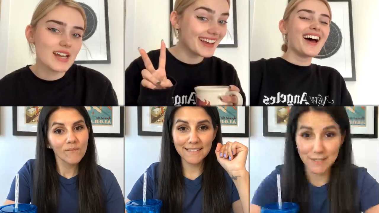 Meg Donnelly's Instagram Live Stream from March 30th 2020.