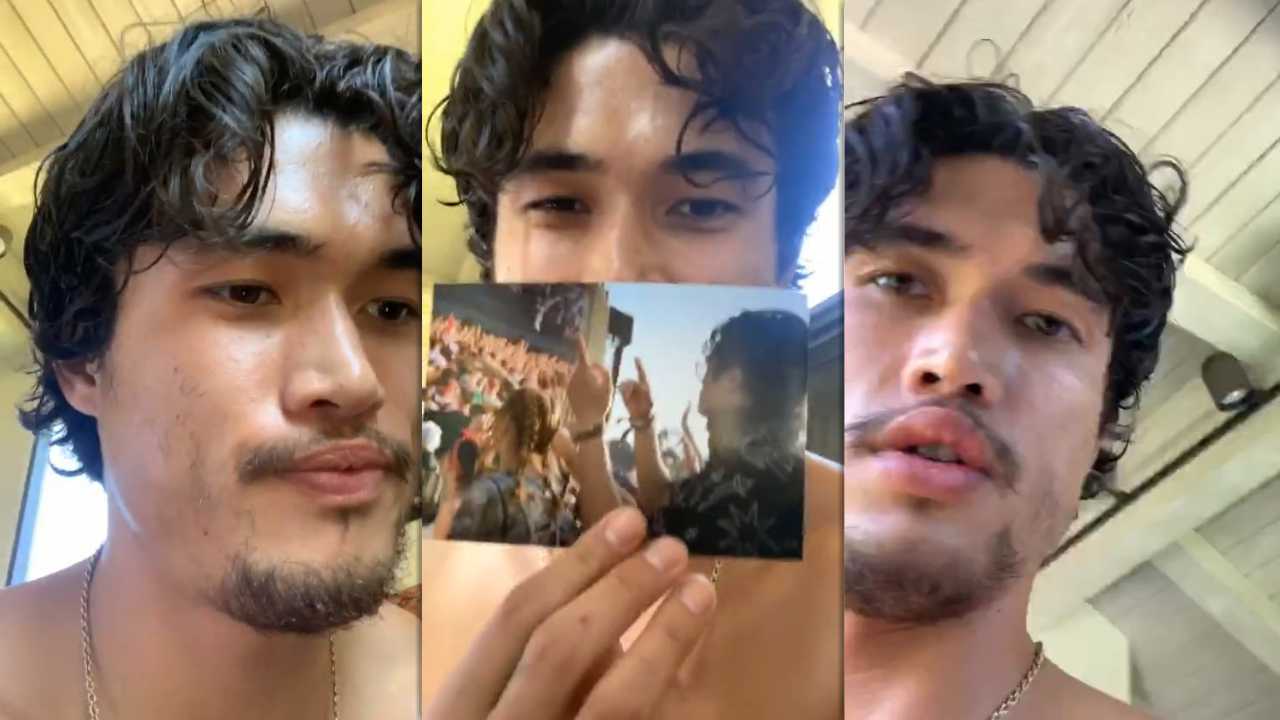 Charles Melton's Instagram Live Stream from April 11th 2020.