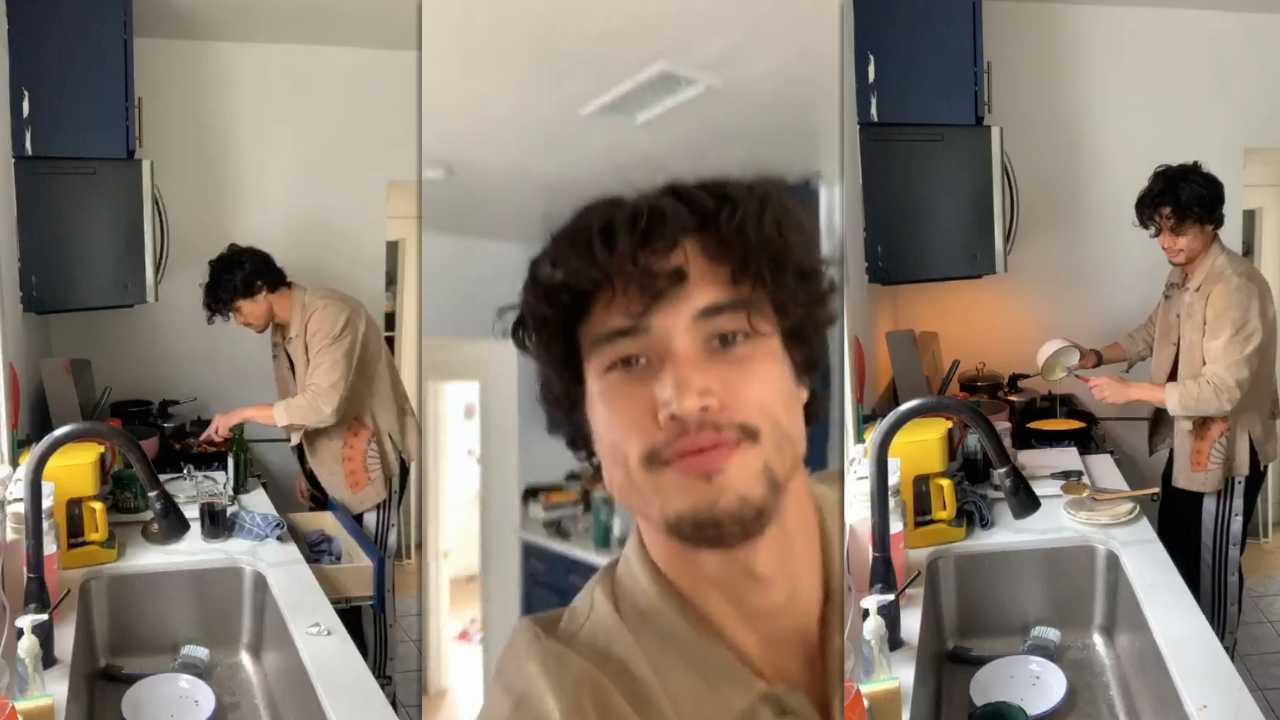 Charles Melton's Instagram Live Stream from April 5th 2020.