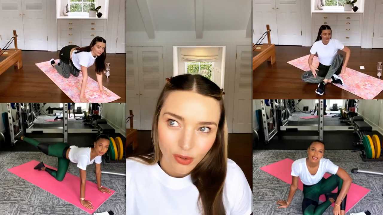 Miranda Kerr's Instagram Live Stream with Jasmine Tookes from April 8th 2020.