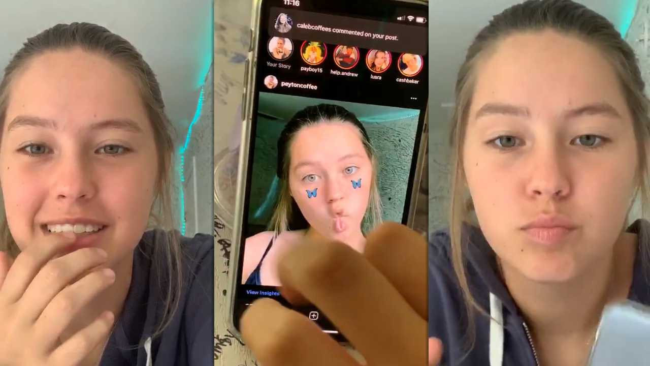Peyton Coffee's Instagram Live Stream from April 29th 2020.
