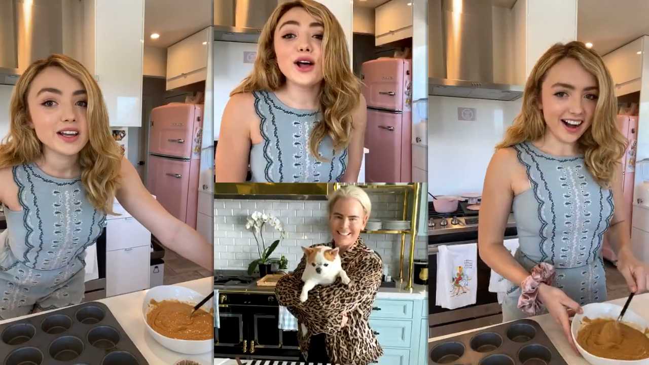 Peyton List's Instagram Live Stream from April 23th 2020.