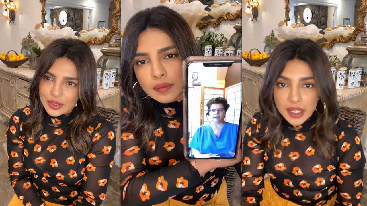 Priyanka Chopra Jonas Instagram Live Stream from April 29th 2020.