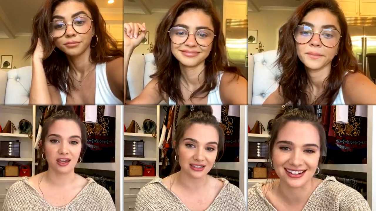 Sarah Hyland's Instagram Live Stream from April 11th 2020.