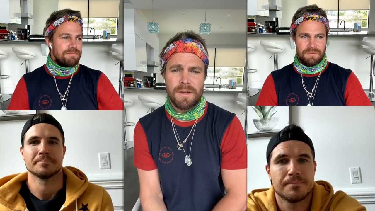 Stephen Amell's Instagram Live Stream with his brother Robbie Amell from April 6th 2020.