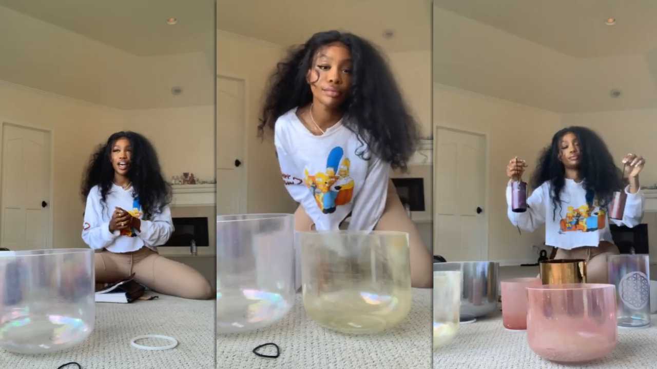 SZA's Instagram Live Stream from April 11th 2020.