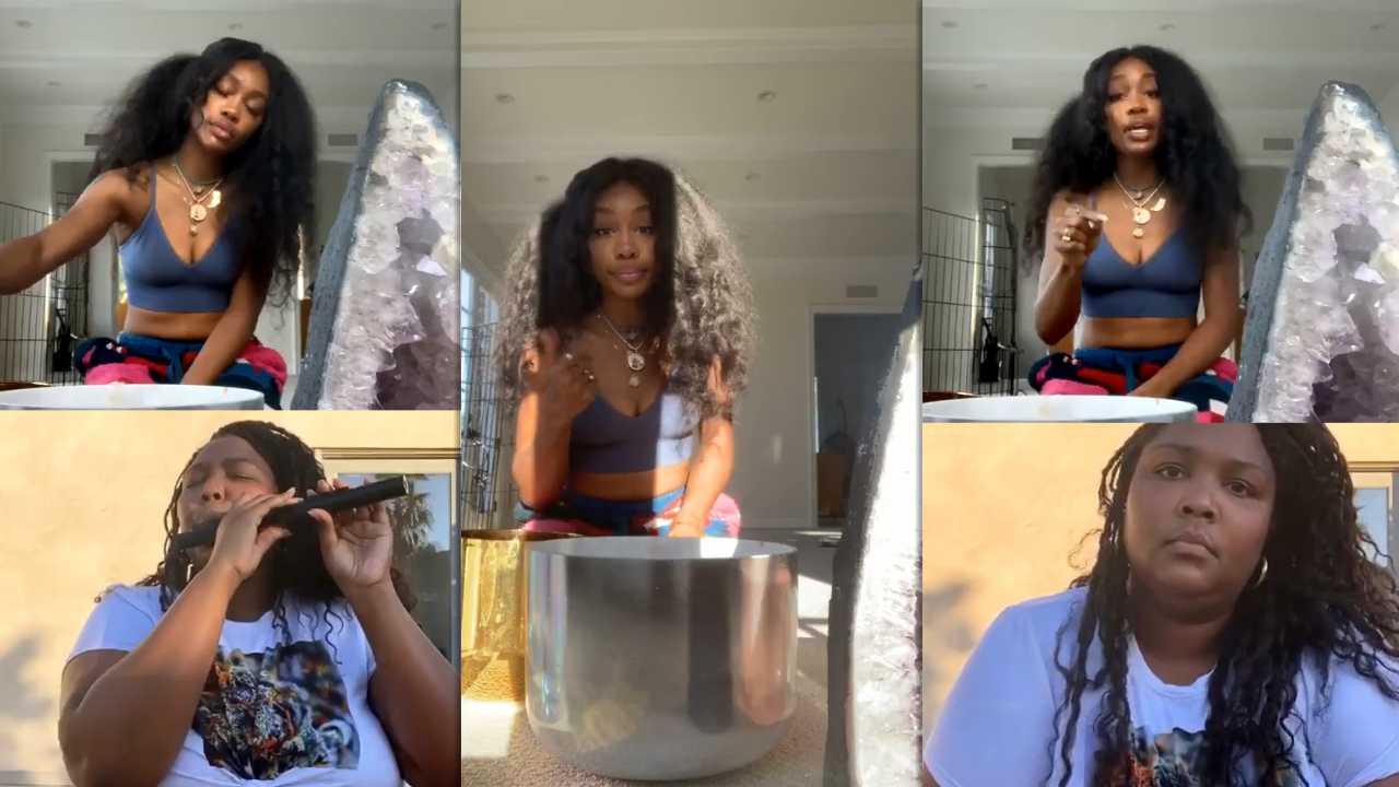 SZA's Instagram Live Stream from April 22th 2020.