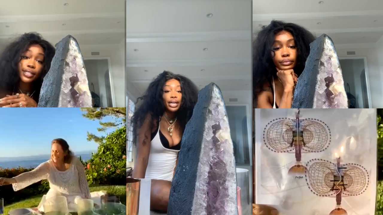 SZA's Instagram Live Stream from April 24th 2020.