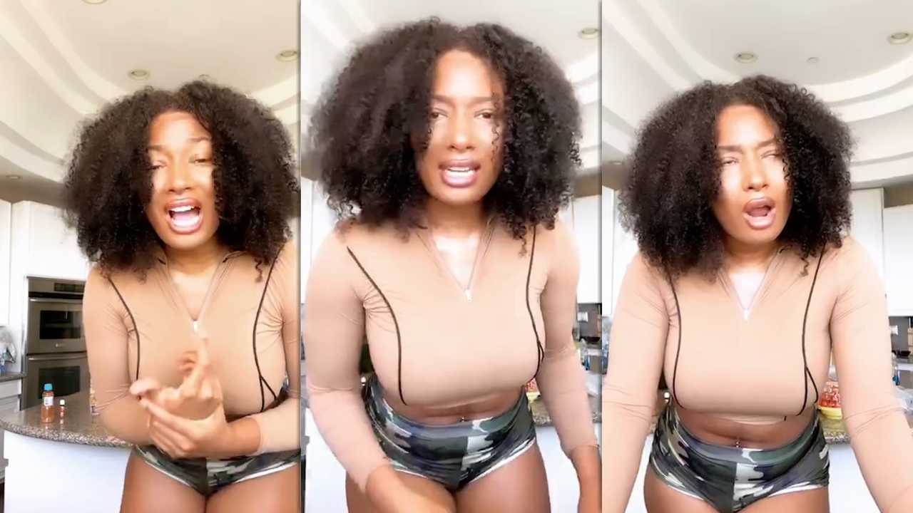 Megan Thee Stallion's Instagram Live Stream from April 27th 2020.